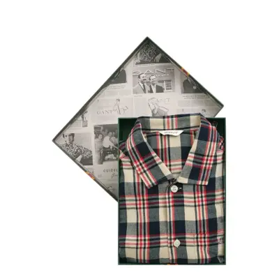 GANT Flannel Check Pajama Set Gift Box Multi/patterned