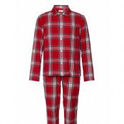 GANT Flannel Pj Set Shirt And Pants Gb Röd