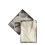 GANT Satin Stripe Pajama Set Gift Box Kräm