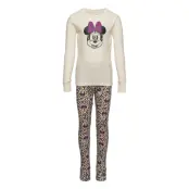 Gapkids | Disney Minnie Mouse Graphic 100% Organic Cotton Pj Pyjamas Set Multi/mönstrad GAP