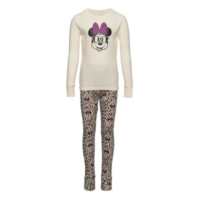 Gapkids | Disney Minnie Mouse Graphic 100% Organic Cotton Pj Pyjamas Set Multi/mönstrad GAP