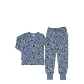 Geggamoja Bamboo Two Piece Pyjamas Blå