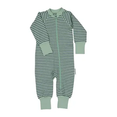 Geggamoja Pyjamas Two Way Zipper - Green - 74/80