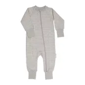 Geggamoja Two Way Zip - Pyjamas Classic - Grey - 98-104