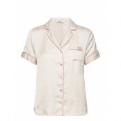 Gia Shirt Pyjama Top Top Cream Etam