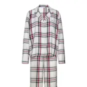 Tommy Hilfiger Gift Full Flannel Pj Set&Slipper Vit