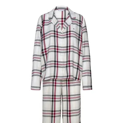 Tommy Hilfiger Gift Full Flannel Pj Set&Slipper Vit