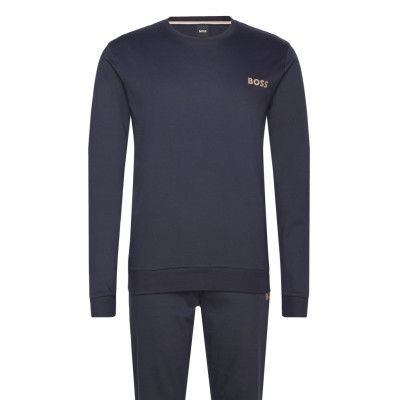 Gift Long Set *Villkorat Erbjudande Pyjamas Marinblå BOSS