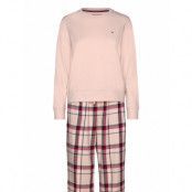 Gift Pyj Flannel Pants & Slipper Pyjamas Pink Tommy Hilfiger