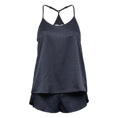 Giftbox Pj Ss Cami & Slippers Pyjamas Svart Tommy Hilfiger