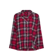 Gina Tricot Flannel Pyjamas Shirt - Red - L