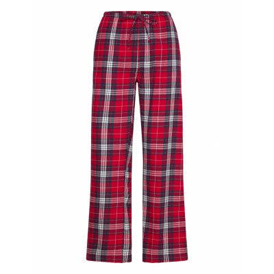 Gina Tricot Flannel Pyjamas Trousers Röd