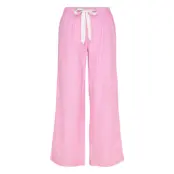 Gina Tricot Poplin Pyjamas Trousers - Pink - XL