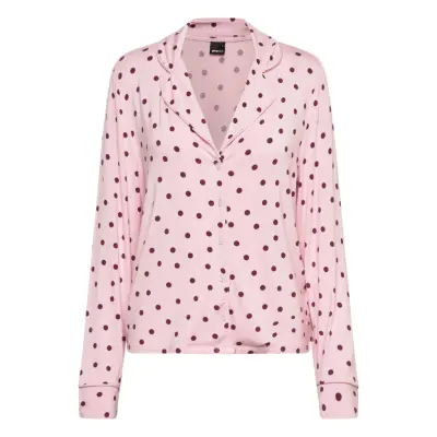 Gina Tricot Soft Pyjamas Shirt - Pink - XS