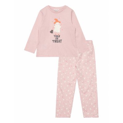Halloween Pyjamas Pyjamas Set Pink Mango