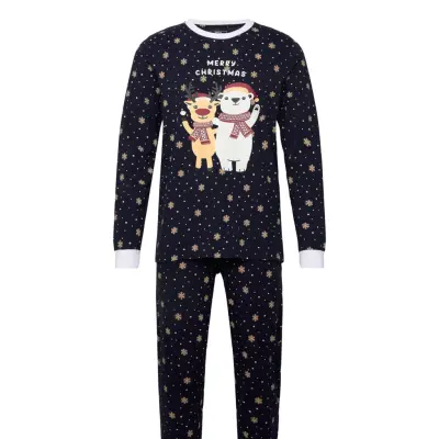 Happy Seasons Best Friends Christmas Pyjamas - Navy - XS