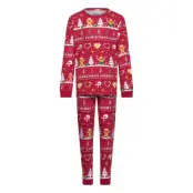 Happy Seasons Christmas Cookie Pyjamas Red - Kids - Red - 3-4ÅR