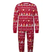 Happy Seasons Christmas Cookie Pyjamas Red - Red - M