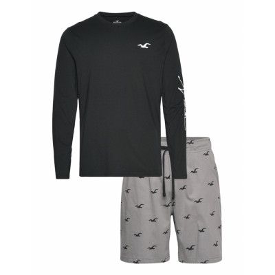 Hco. Guys Sleep Pyjamas Svart Hollister