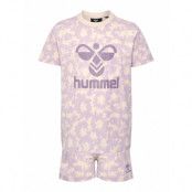 Hmlcarol Night Suit S/S Pyjamas Set Purple Hummel