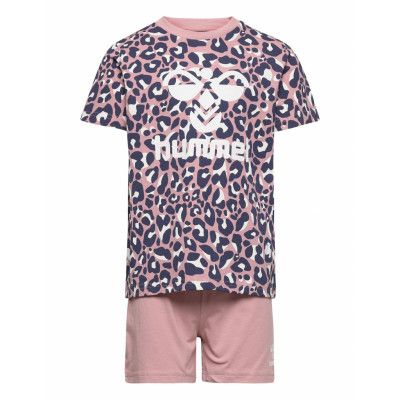 Hmlcarol Night Suit S/S Pyjamas Set Multi/mönstrad Hummel