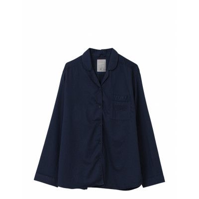 Hotel Women's Organic Cotton Sateen Pajama *Villkorat Erbjudande Pyjamas Blå Lexington Home