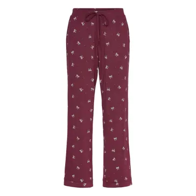 Hunkemöller Essential Jersey Pants Burgundy