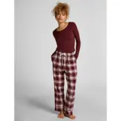 Hunkemöller Flannel Pyjama Pants - Burgundy - L