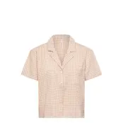 Hunkemöller Jacket Linen Check - Beige - L