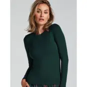 Hunkemöller Long-Sleeved Pyjama Top - Green - XS