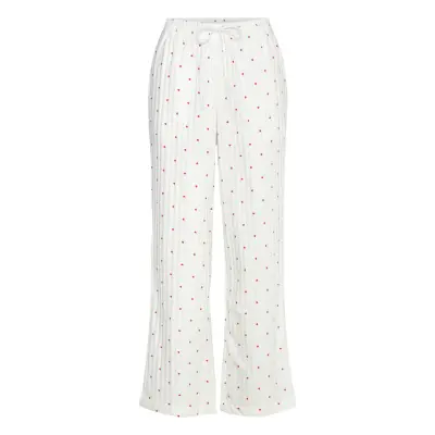 Hunkemöller Pant Cotton Jacquard Hearts Vit