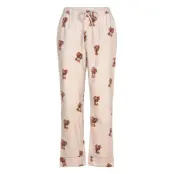 Hunkemöller Pant Flannel Straight Bear Brun