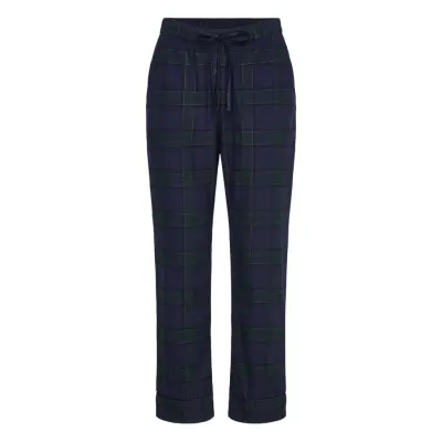 Hunkemöller Pant Flannel Straight Check Multi/patterned