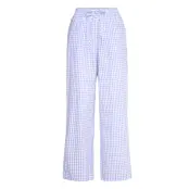 Hunkemöller Pant Seersucker Check Blå