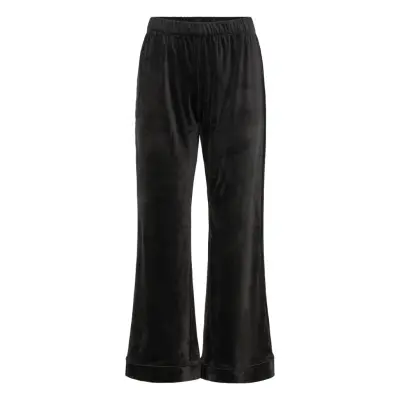 Hunkemöller Pant Velours Piping Svart