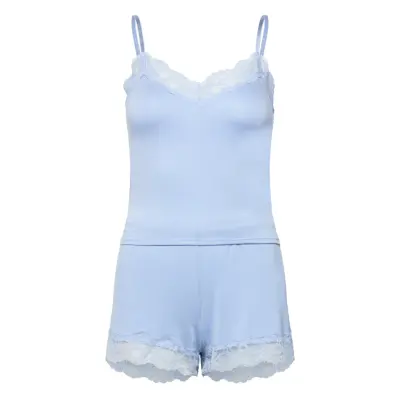 Hunkemöller Pj Cami Jersey Lace Nana Blå