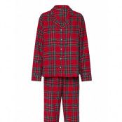 Hunkemöller Pj Flannel Twill Check Röd