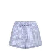Hunkemöller Short Seersucker Check Blå