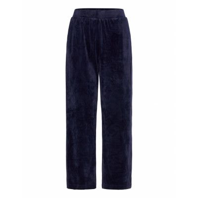 Hunkemöller Velours Pyjama Pants Marinblå