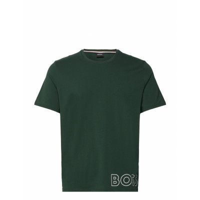 Identity T-Shirt Rn Underwear T-shirts Pyjama Tops Grön BOSS