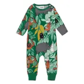 In The Jungle Pyjamas Långärmad Bodysuit Grön Martinex