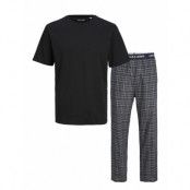 Jack & J S Jacbasic Tee And Woven Pants Giftb Jnr Svart