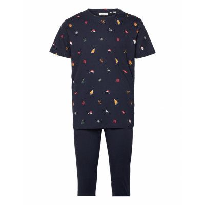 Jacblink Lw Pants And Ss Tee Pyjamas Blå Jack & J S