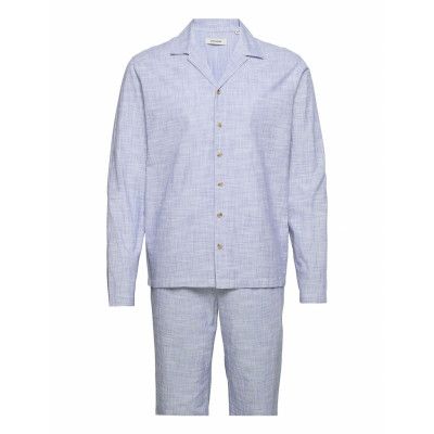 Jacleo Lw Ls Pyjamas Giftbox Pyjamas Blå Jack & J S
