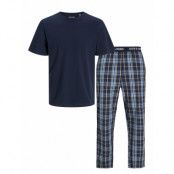 Jack & J S Jacluca Ss Tee And Woven Pants Giftbox Marinblå