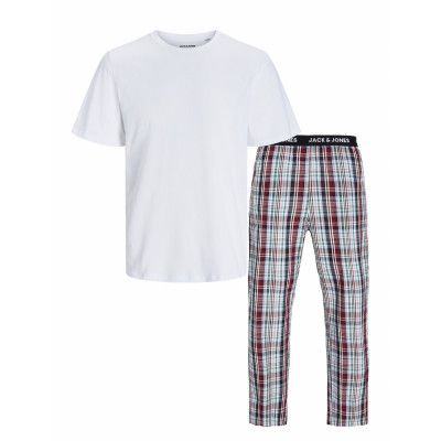 Jack & J S Jacluca Ss Tee And Woven Pants Giftbox Vit