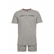 Jacmont Tee Ss And Shorts Lw Giftbox Ln Pyjamas Grå Jack & J S