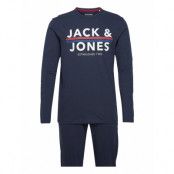 Jacron Tee Ls And Pants Lw Set Pyjamas Blå Jack & J S