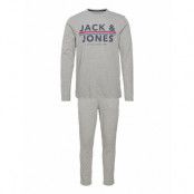 Jacron Tee Ls And Pants Lw Set Pyjamas Grå Jack & J S