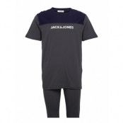 Jacsmith Lw Ss Tee And Pants Pyjamas Grå Jack & J S